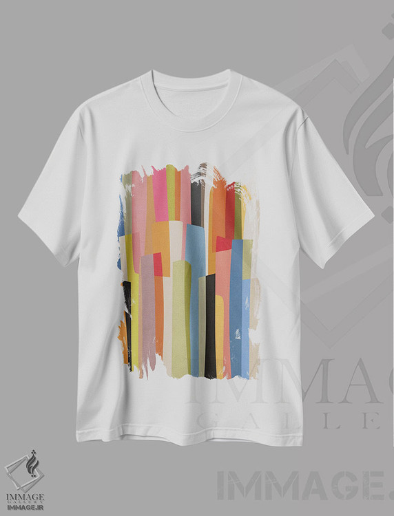 تیشرت طرح دار عمودی شمارهٔ نه اثر آنجِل استوز | immage.ir