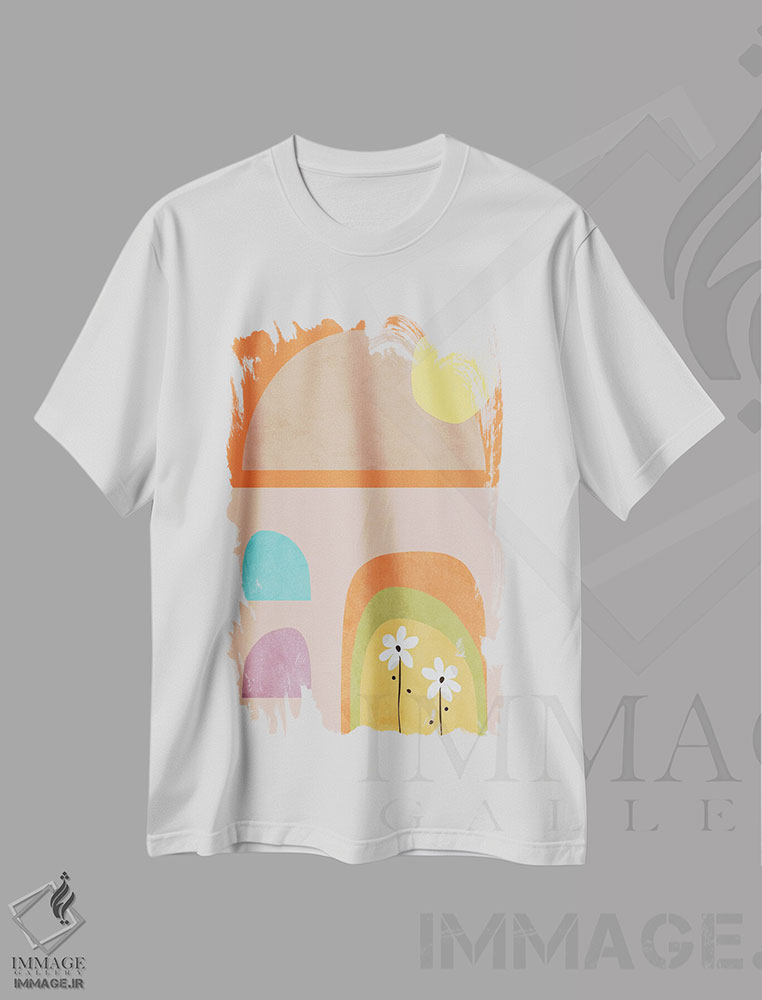 تیشرت طرح دار خانهٔ جدید، آبستره اثر آنجِل استوز | immage.ir