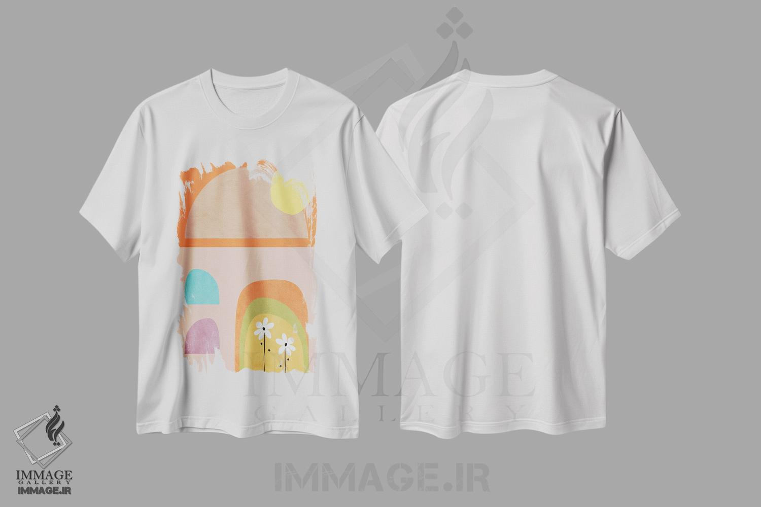 تیشرت طرح دار خانهٔ جدید، آبستره اثر آنجِل استوز | immage.ir