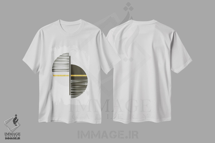تیشرت طرح دار نیم دایره ها اثر آنجِل استوز | immage.ir