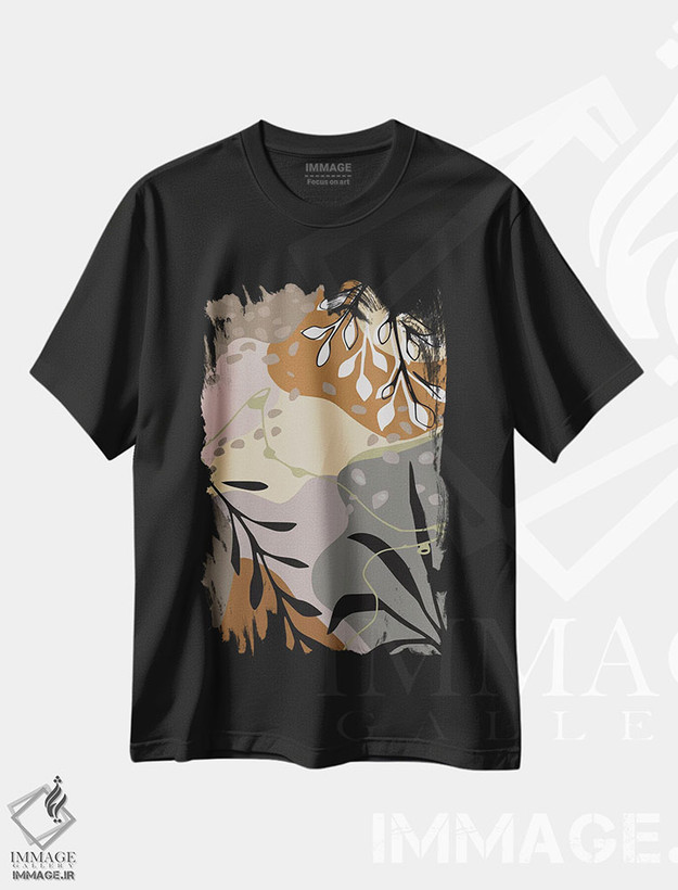 تیشرت طرح دار سایه های تراربور، آبستره اثر آنجِل استوز | فروشگاه ایماژ
