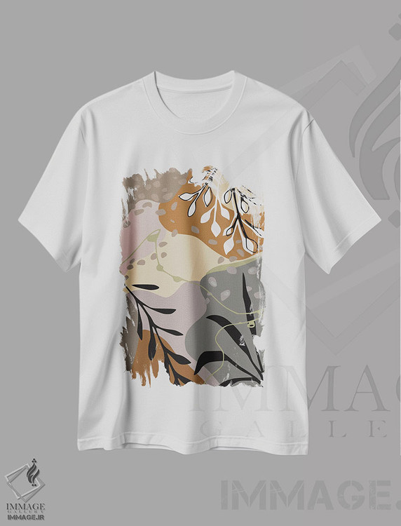 تیشرت طرح دار سایه های تراربور، آبستره اثر آنجِل استوز | immage.ir