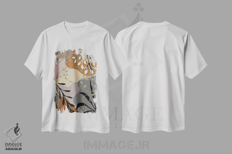 تیشرت طرح دار سایه های تراربور، آبستره اثر آنجِل استوز | immage.ir