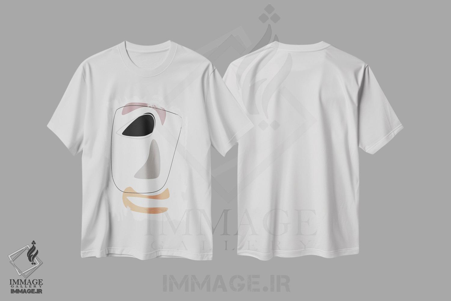 تیشرت طرح دار پرتره اثر آنجِل استوز | immage.ir