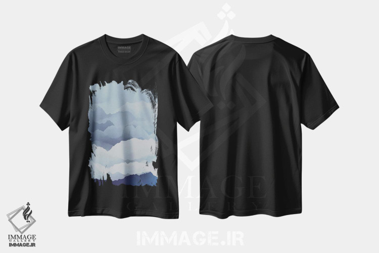 تیشرت طرح دار کوه های زیبا X، تزئینی اثر آنجِل استوز | فروشگاه ایماژ