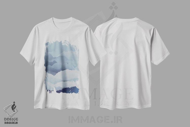 تیشرت طرح دار کوه های زیبا X، تزئینی اثر آنجِل استوز | immage.ir
