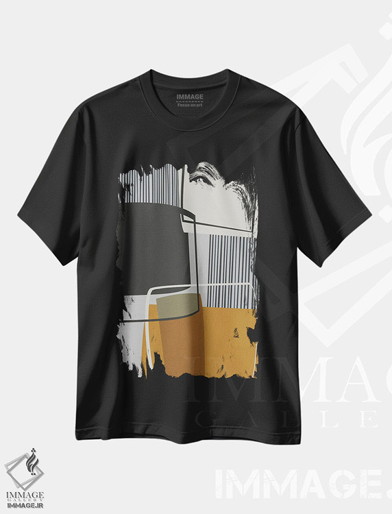 تیشرت طرح دار ارتباطات، آبستره اثر آنجِل استوز | فروشگاه ایماژ
