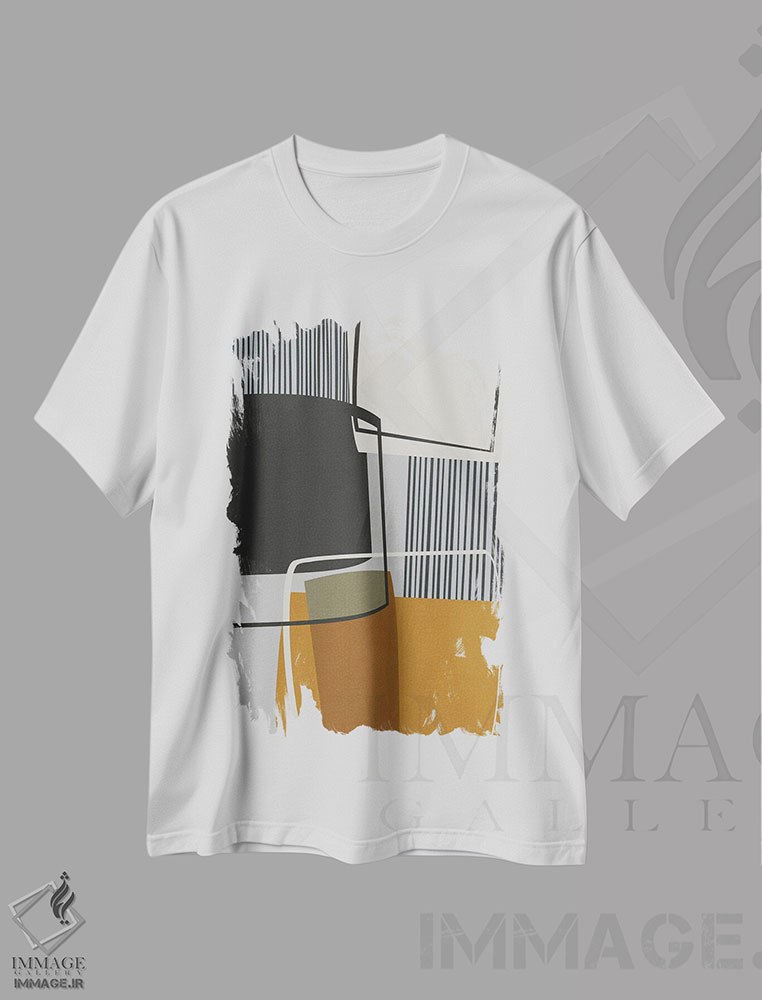 تیشرت طرح دار ارتباطات، آبستره اثر آنجِل استوز | immage.ir