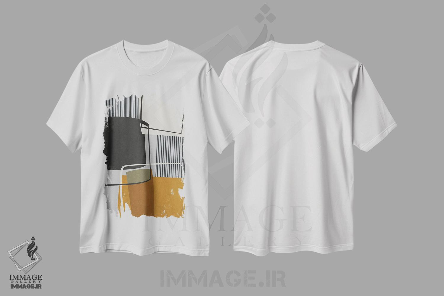 تیشرت طرح دار ارتباطات، آبستره اثر آنجِل استوز | immage.ir