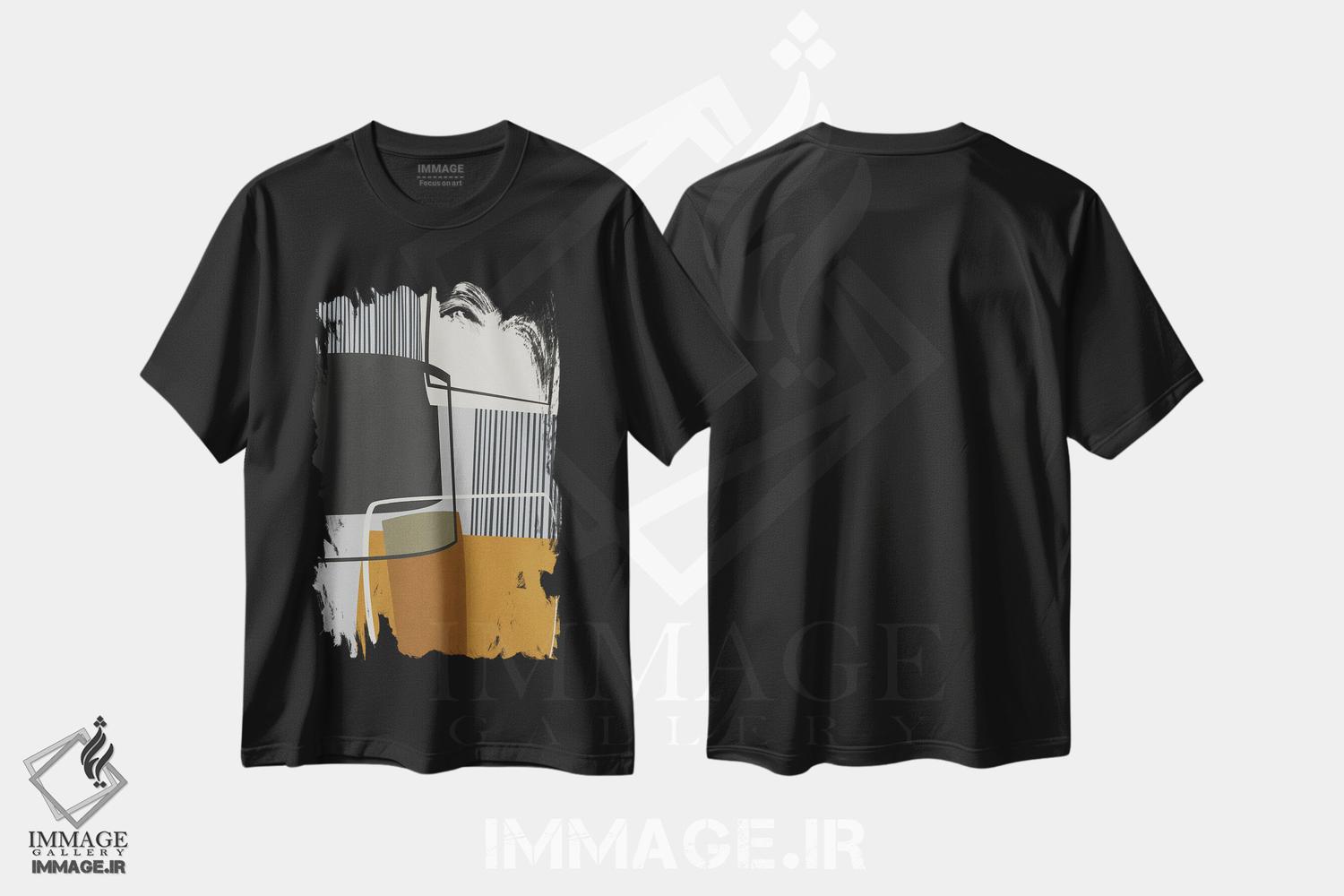 تیشرت طرح دار ارتباطات، آبستره اثر آنجِل استوز | فروشگاه ایماژ