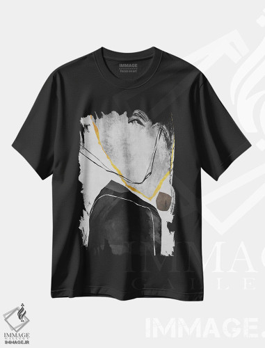 تیشرت طرح دار فرم های ارگانیک اثر آنجِل استوز | فروشگاه ایماژ