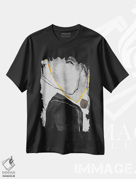 تیشرت طرح دار فرم های ارگانیک اثر آنجِل استوز | فروشگاه ایماژ