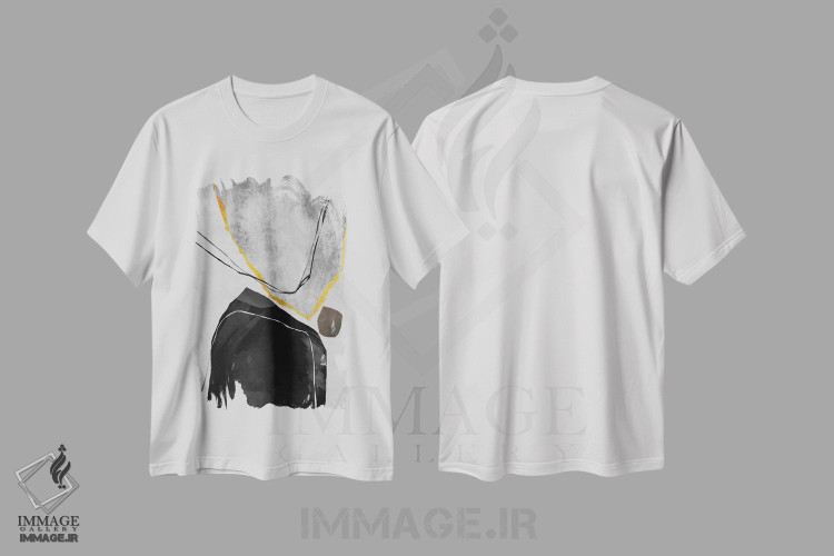 تیشرت طرح دار فرم های ارگانیک اثر آنجِل استوز | immage.ir