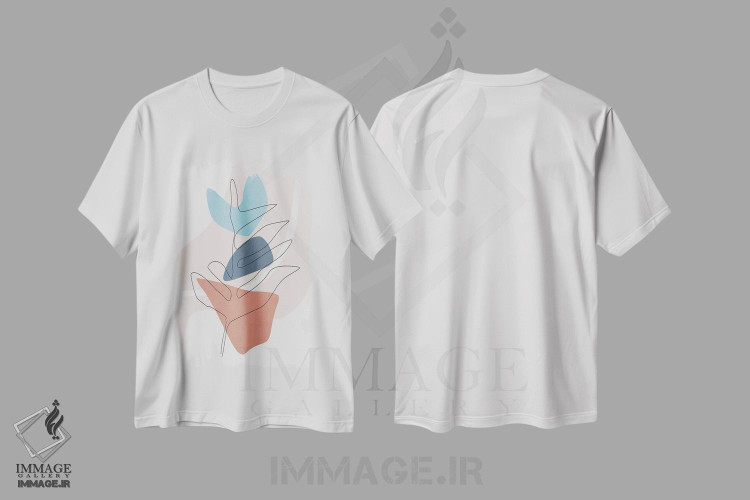تیشرت طرح دار طرح مینیمال اثر آنجِل استوز | immage.ir