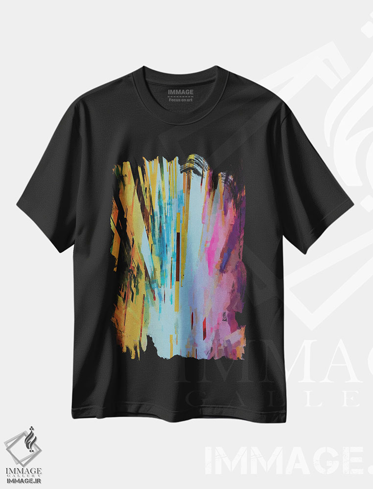 تیشرت طرح دار منظرهٔ شهری III اثر آنجِل استوز | فروشگاه ایماژ