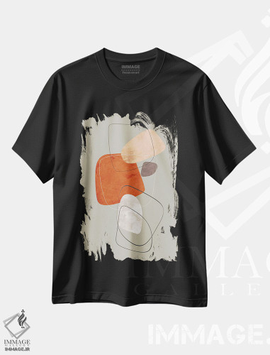 تیشرت طرح دار بخش های همپوشان XII اثر آنجِل استوز | فروشگاه ایماژ