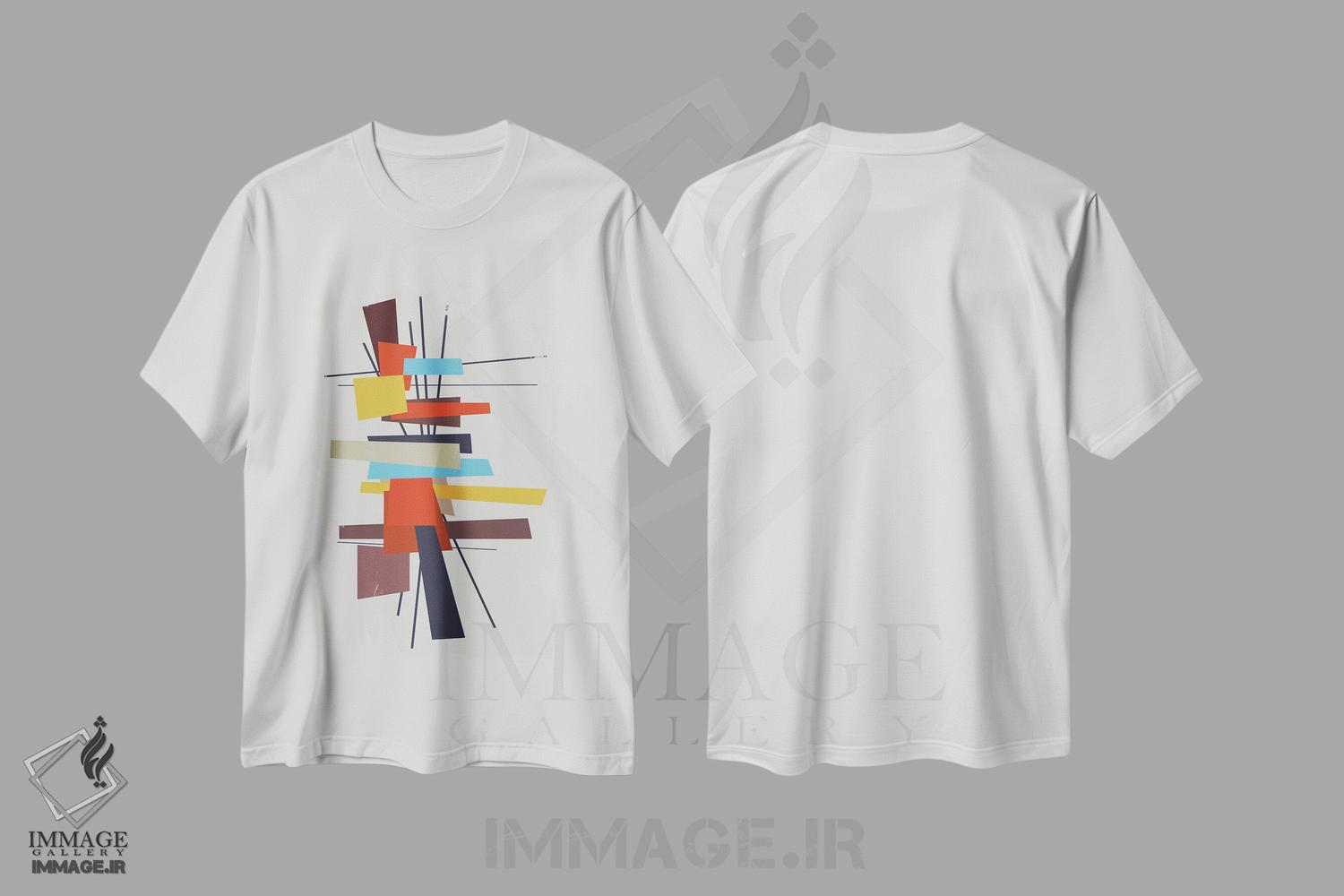 تیشرت طرح دار بخش های همپوشان XIV اثر آنجِل استوز | immage.ir