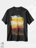 تیشرت طرح دار رنگ های طلوع خورشید اثر آنجِل استوز | فروشگاه ایماژ