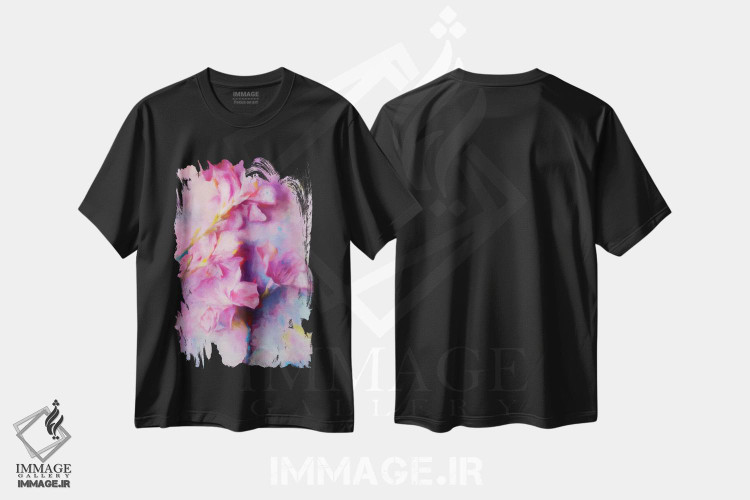 تیشرت طرح دار بهار III، آبستره اثر آنجِل استوز | فروشگاه ایماژ