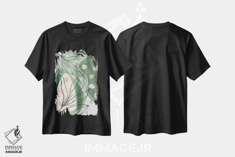 تیشرت طرح دار باغ گرمسیری شماره چهار، آبستره اثر آنجِل استوز | فروشگاه ایماژ