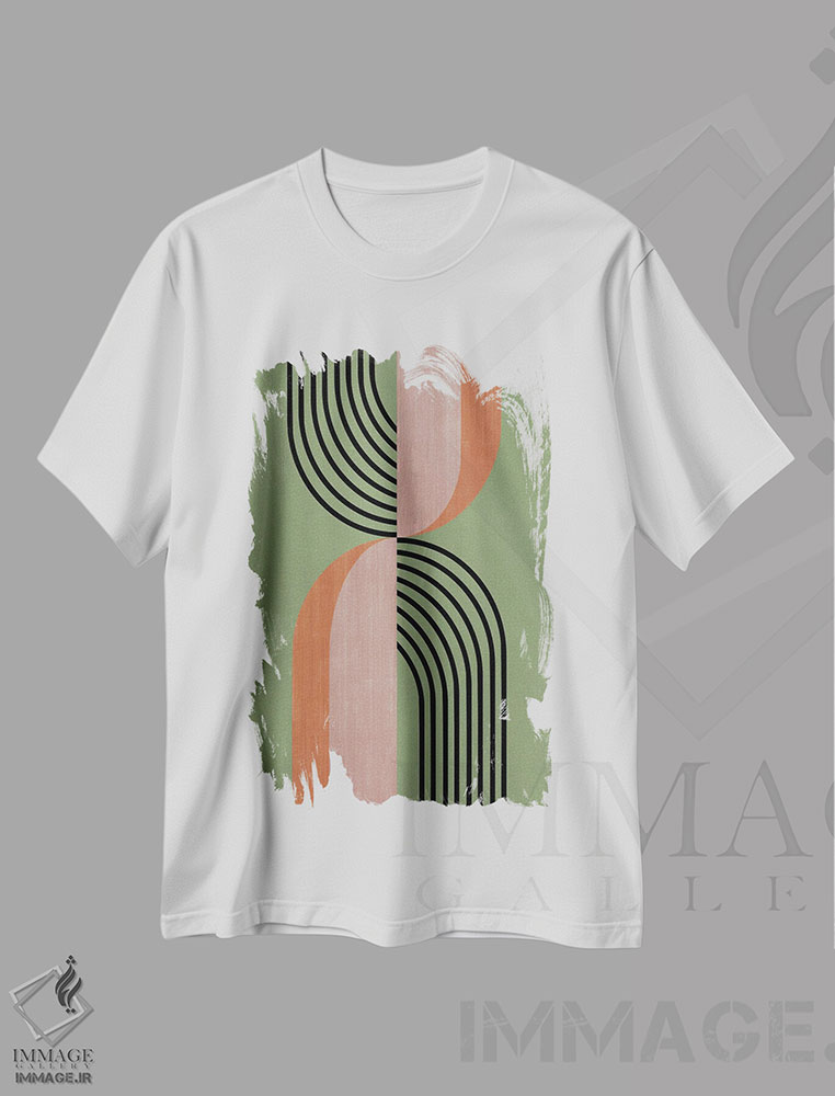 تیشرت طرح دار پاپیون ها، آبستره اثر آنجِل استوز | immage.ir