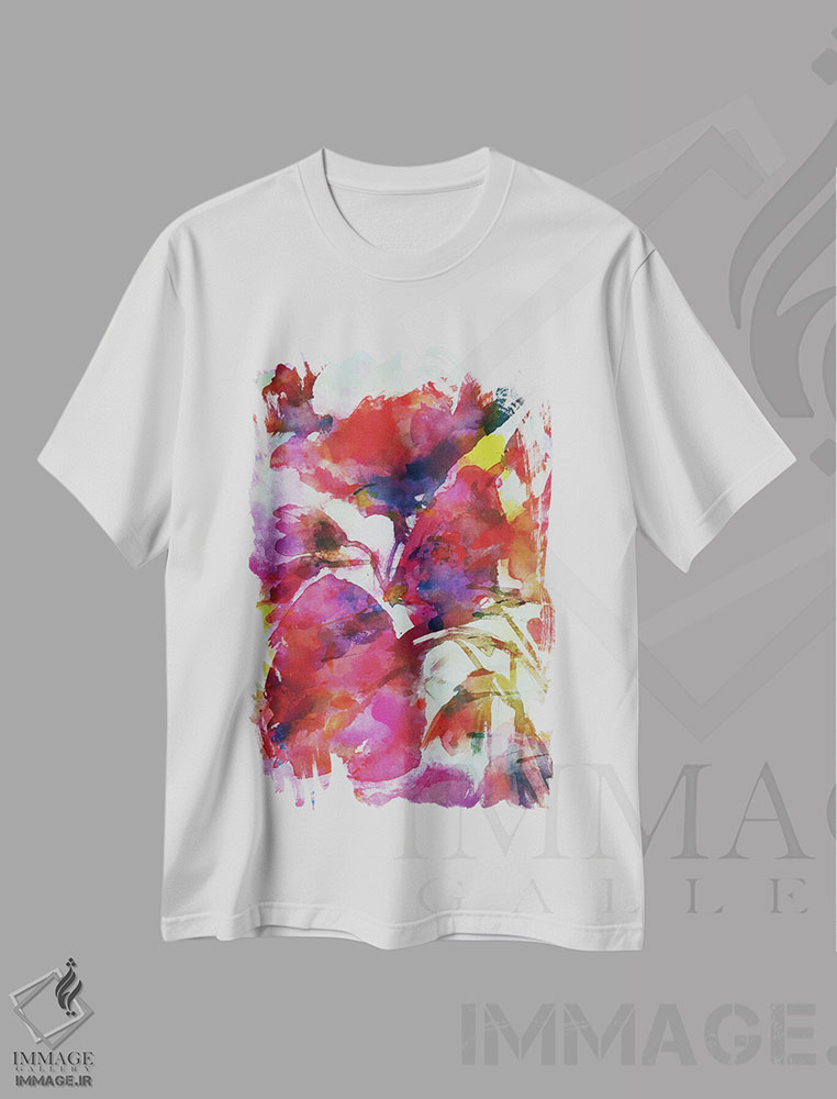 تیشرت طرح دار بهار شماره پنج، آبستره اثر آنجِل استوز | immage.ir