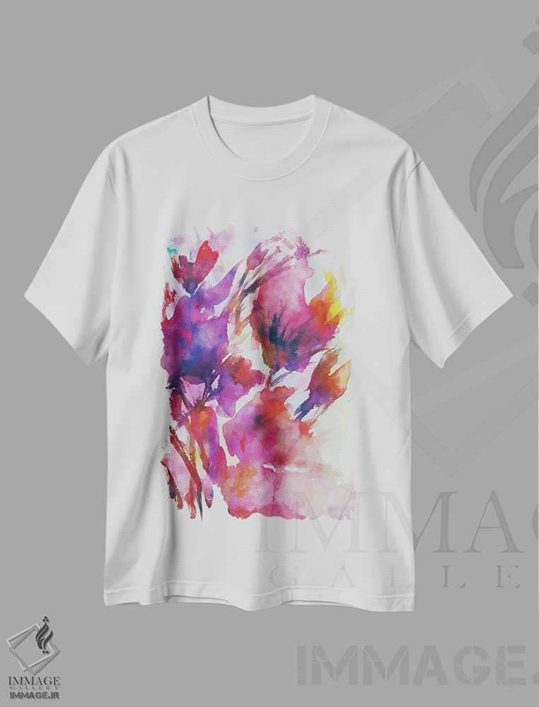 تیشرت طرح دار بهار شماره هفت، آبستره اثر آنجِل استوز | immage.ir