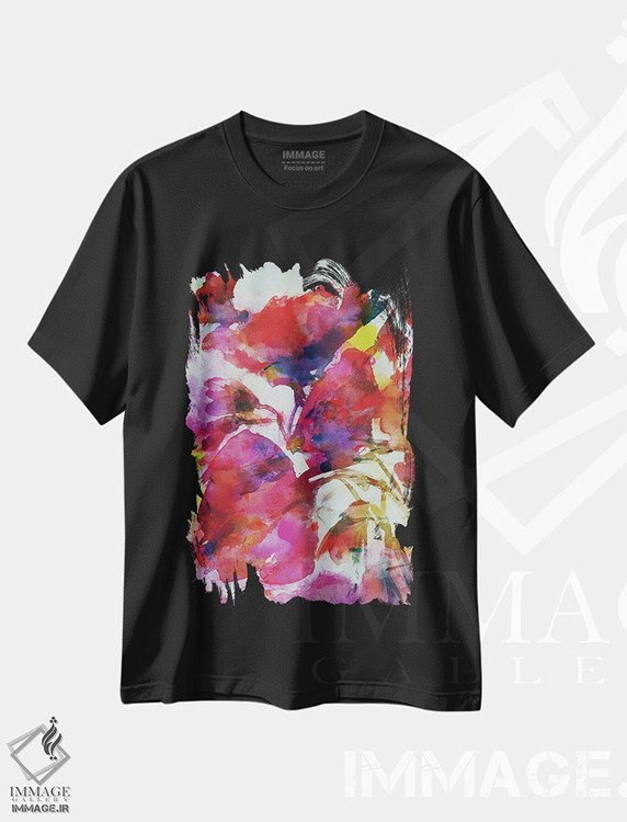 تیشرت طرح دار بهار شماره پنج، آبستره اثر آنجِل استوز | فروشگاه ایماژ