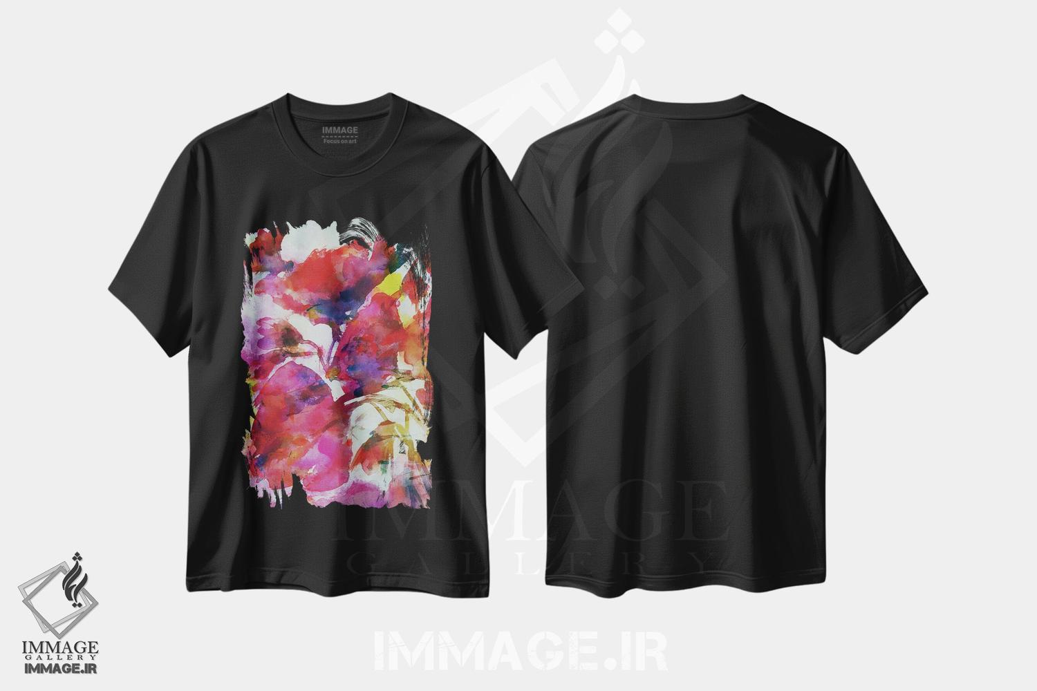 تیشرت طرح دار بهار شماره پنج، آبستره اثر آنجِل استوز | فروشگاه ایماژ