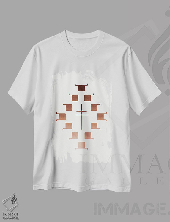 تیشرت طرح دار غروب جنوب غربی اثر آلی فالکن | immage.ir