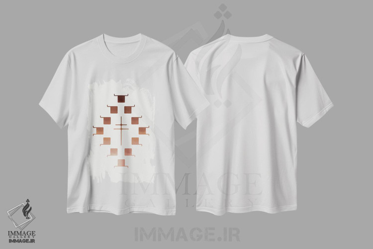 تیشرت طرح دار غروب جنوب غربی اثر آلی فالکن | immage.ir