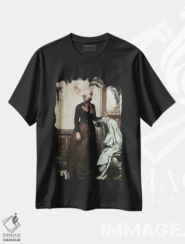 تیشرت طرح دار عمه کلاریسا، تزئینی اثر انیمال فَنسی | فروشگاه ایماژ