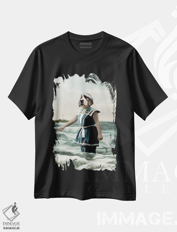 تیشرت طرح دار برندی، تزئینی اثر انیمال فَنسی | فروشگاه ایماژ