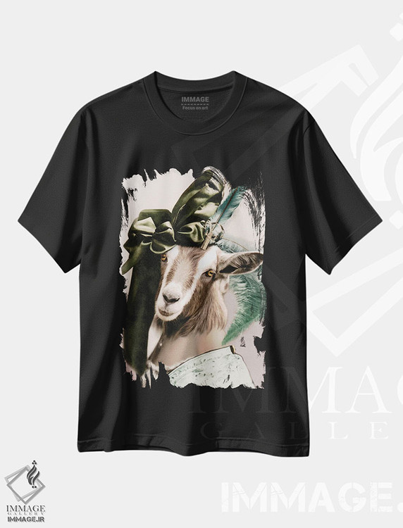 تیشرت طرح دار برین، تزئینی اثر انیمال فَنسی | فروشگاه ایماژ