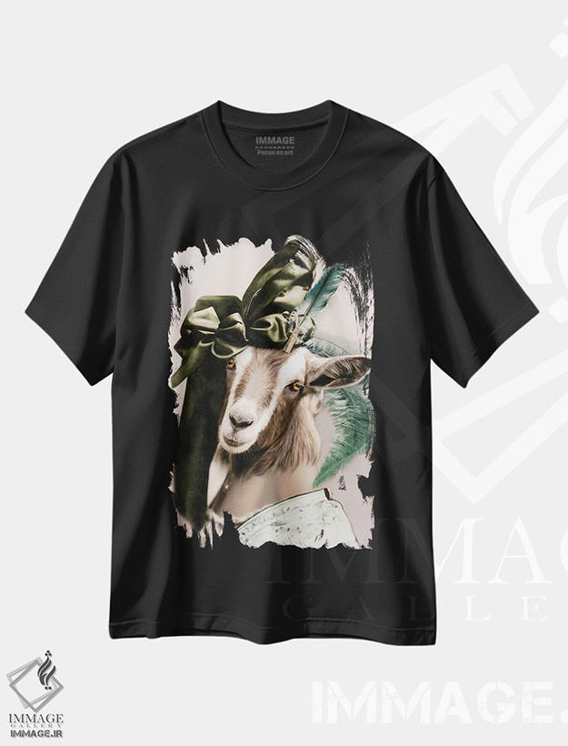 تیشرت طرح دار برین، تزئینی اثر انیمال فَنسی | فروشگاه ایماژ