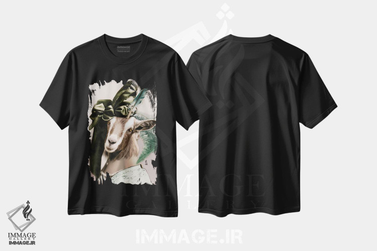 تیشرت طرح دار برین، تزئینی اثر انیمال فَنسی | فروشگاه ایماژ