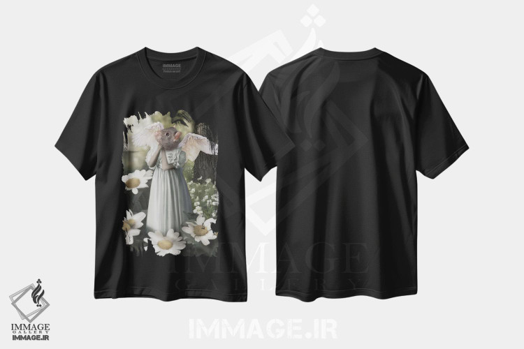 تیشرت طرح دار کایتانوا، تزئینی اثر انیمال فَنسی | فروشگاه ایماژ
