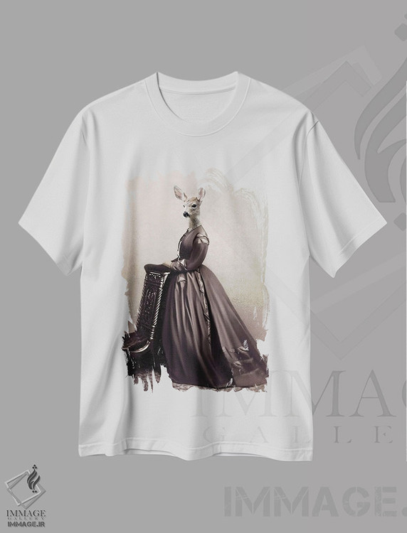 تیشرت طرح دار شارلوت، تزئینی اثر انیمال فَنسی | immage.ir