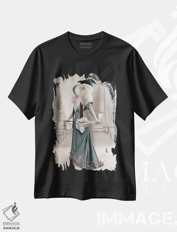 تیشرت طرح دار الیزابت، تزئینی اثر انیمال فَنسی | فروشگاه ایماژ