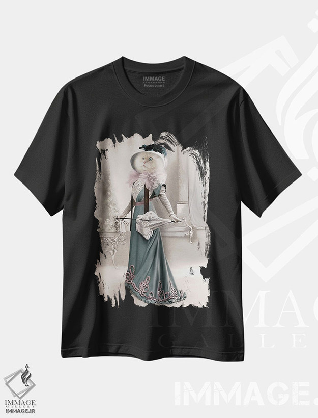تیشرت طرح دار الیزابت، تزئینی اثر انیمال فَنسی | فروشگاه ایماژ