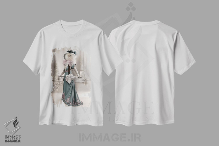 تیشرت طرح دار الیزابت، تزئینی اثر انیمال فَنسی | immage.ir