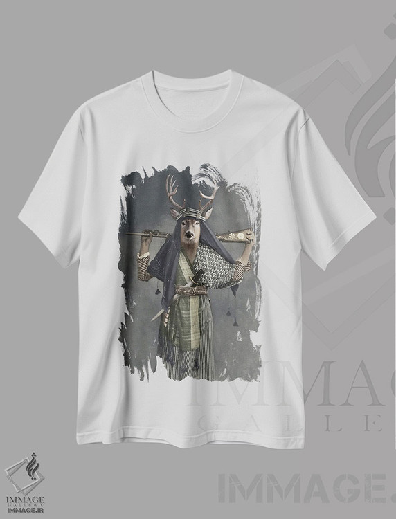 تیشرت طرح دار الیت، تزئینی اثر انیمال فَنسی | immage.ir