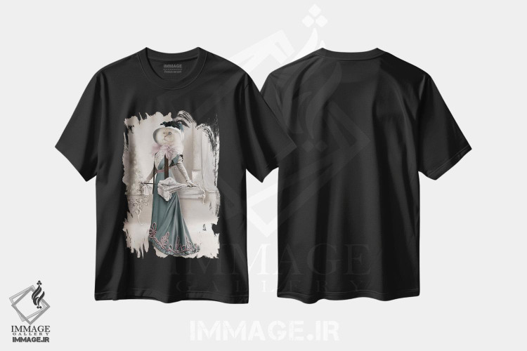 تیشرت طرح دار الیزابت، تزئینی اثر انیمال فَنسی | فروشگاه ایماژ