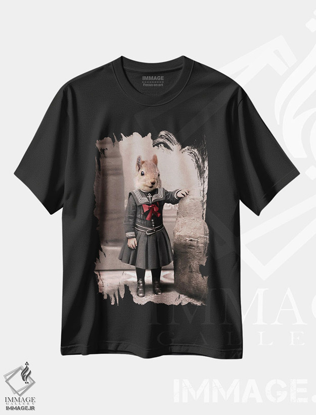 تیشرت طرح دار اِلوِی، تزئینی اثر انیمال فَنسی | فروشگاه ایماژ