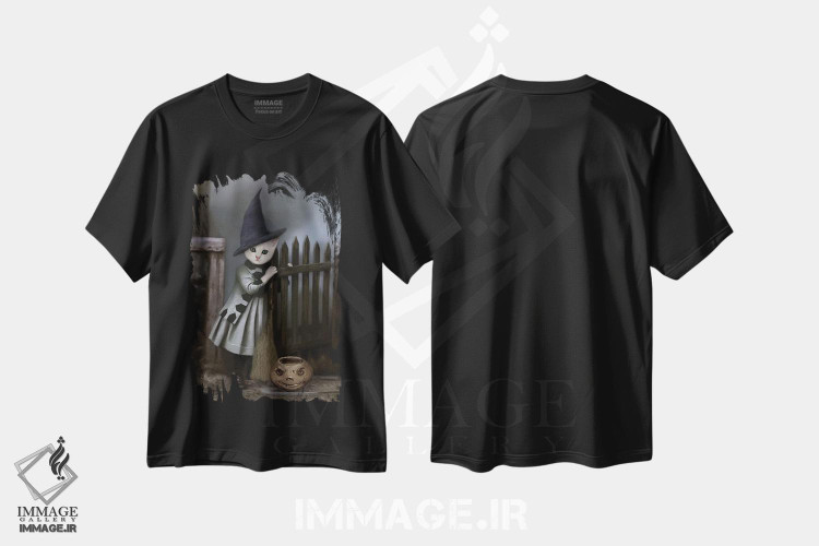 تیشرت طرح دار گلایندا، تزئینی اثر انیمال فَنسی | فروشگاه ایماژ