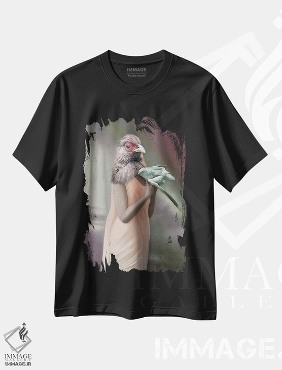 تیشرت طرح دار هِنِیفِر، تزئینی اثر انیمال فَنسی | فروشگاه ایماژ