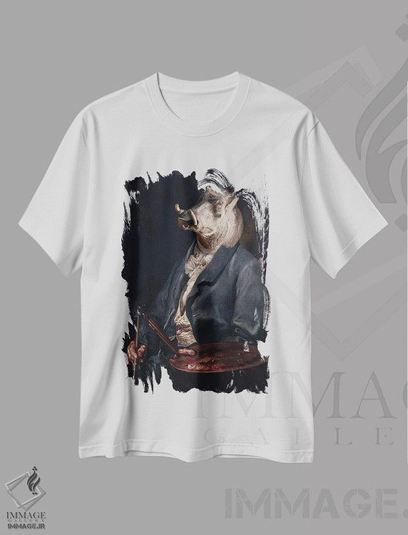 تیشرت طرح دار اندی ورتهاگ، تزئینی اثر انیمال فَنسی | immage.ir