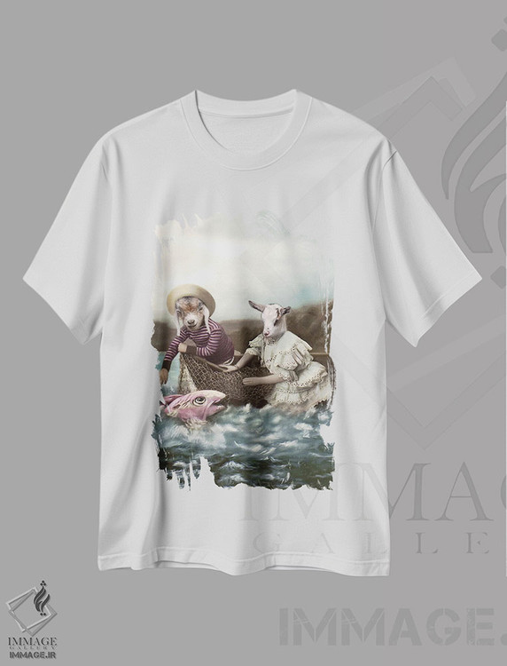 تیشرت طرح دار جونی و چاچ، تزئینی اثر انیمال فَنسی | immage.ir