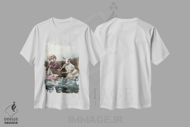 تیشرت طرح دار جونی و چاچ، تزئینی اثر انیمال فَنسی | immage.ir
