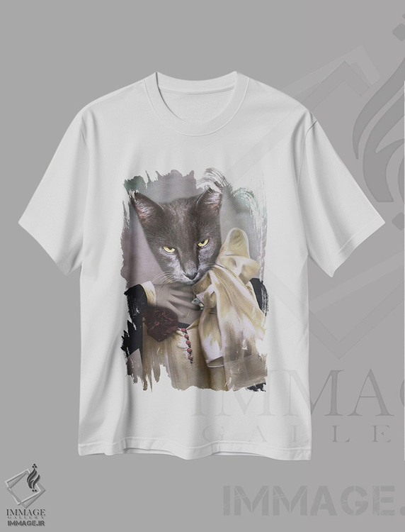 تیشرت طرح دار خانم گری، تزئینی اثر انیمال فَنسی | immage.ir